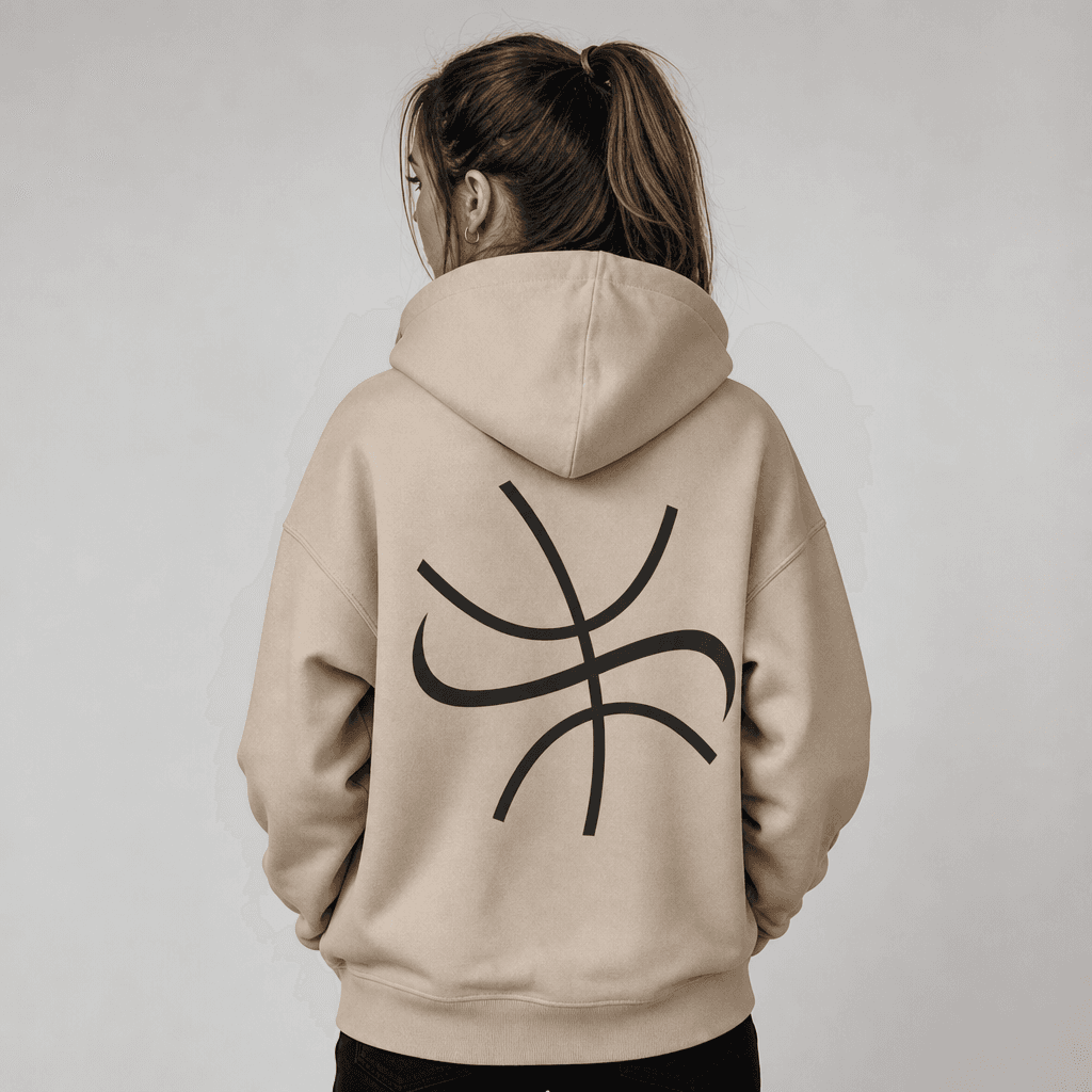 Sudadera DOS AROS Beige
